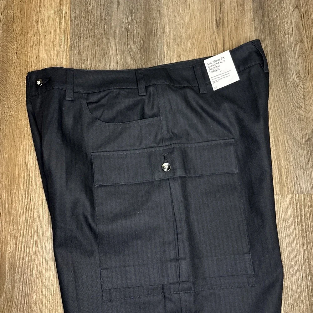 Nike Life Cargo Pants Black Mens 34 Woven Baggy Standard Straight HM6957-010 New